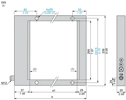 Рамочные датчики Telemecanique XUYFRS250S