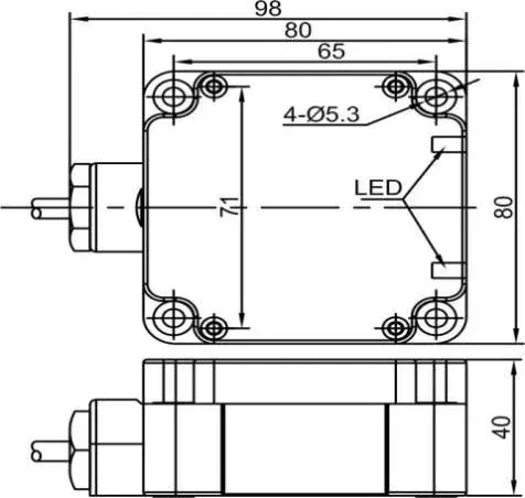 Индуктивные датчики LANBAO LE80XZSF50ATOY-D