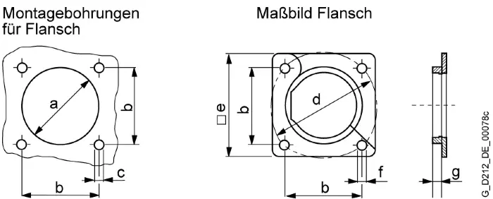 Монтажный фланец Siemens 6FX2003-7BX00