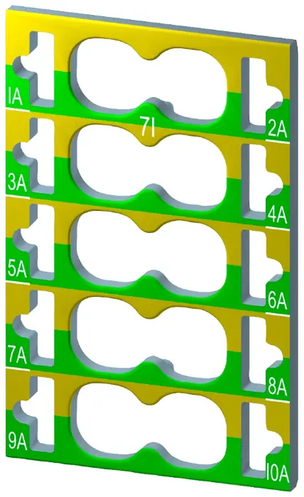 Цветные этикетки Siemens 6ES7193-6CP71-2AA0