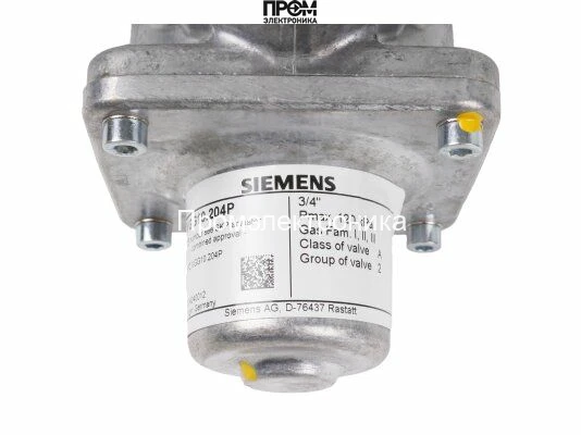 Газовый электромагнитный клапан Siemens VGG10.204P