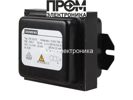 Трансформатор поджига Siemens ZM 20/10 00427583