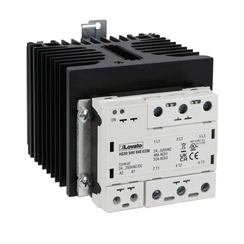 Однофазные твердотельные реле 380 В Lovato Electric HS3D5HV048E230