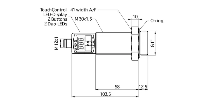 Датчики ультразвуковые с аналоговым выходом Microsonic hps+25/DIU/TC/E/G1