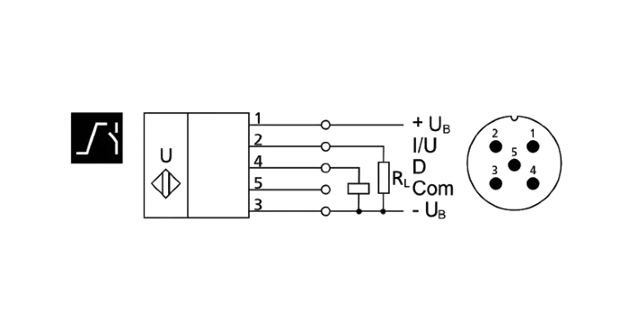 Датчики ультразвуковые с аналоговым выходом Microsonic hps+25/DIU/TC/E/G1