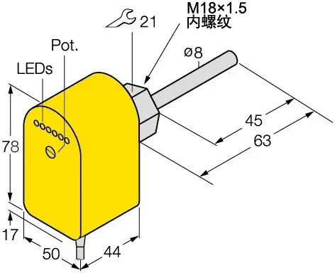 Калориметрические датчики потока Sentinel PLSX-18MN-AP6D-C2
