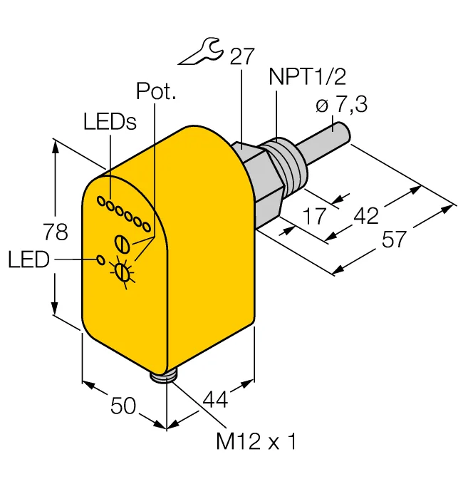 Калориметрические датчики потока TURCK FTCS-N1/2A4P-2AP8X-H1140