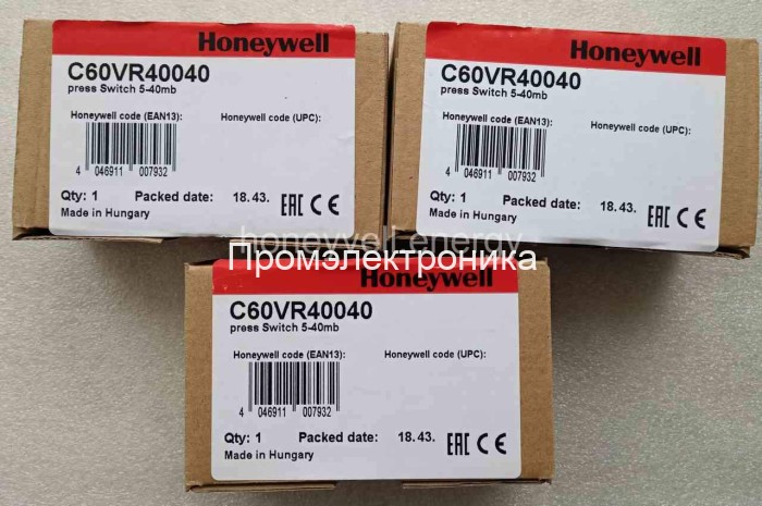 Реле давления Honeywell C60VR40040