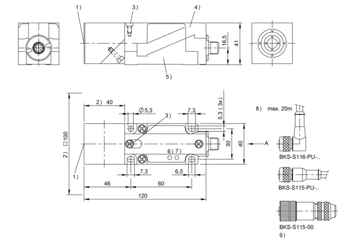 RFID считыватели меток Balluff BIS00C5