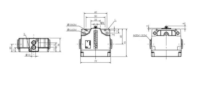 Блочные кулачковые выключатели Balluff BNS02FT