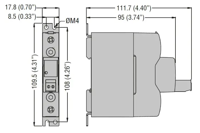 Однофазные твердотельные реле 380 В Lovato Electric HS1C6HV020A230