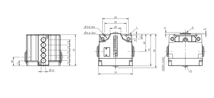 Блочные кулачковые выключатели Balluff BNS03HT