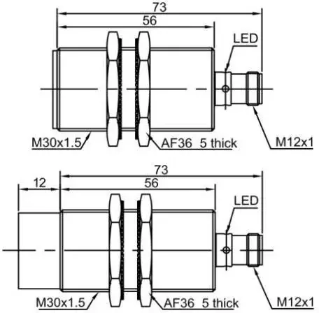 Индуктивные датчики расстояния LANBAO LR30XCF10LIUM-E2