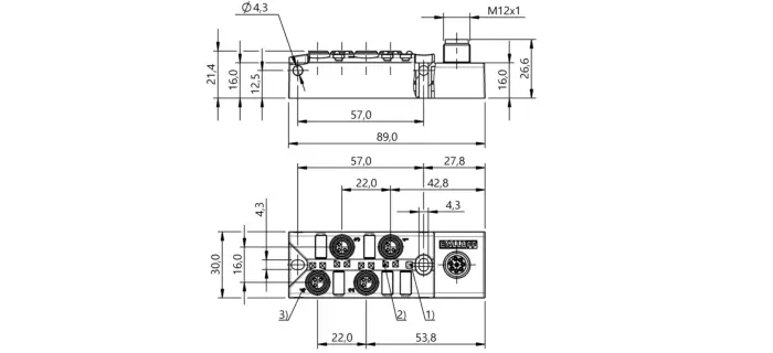 Коробки распределительные для датчиков Balluff BPI00A6