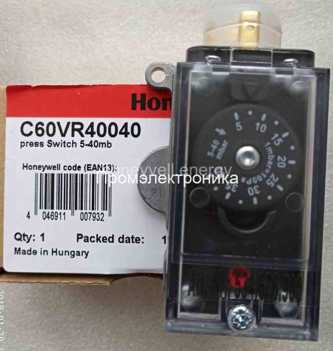 Реле давления Honeywell C60VR40110