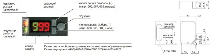 Оптические датчики цвета NEFTIM NRGB-186N