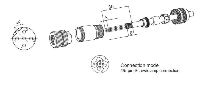Разъемы для датчиков Sentinel DZK5-M12/8.5