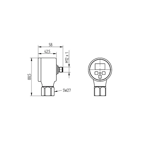 Аналоговые датчики давления 4-20 мА Wenglor FFMP096