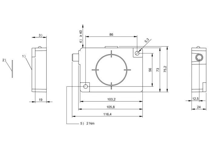 RFID считыватели меток Balluff BIS00W5