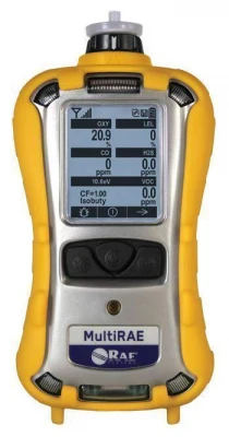 Портативный многогазовый монитор RAE Systems MultiRAE с насосом — 10.6 эВ PID / LEL / H2S / CO / O2 / щелочные батареи / без беспроводной связи — MBB3-A1C112E-030