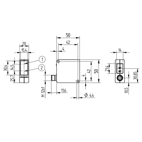 Датчики контрастных меток, датчики фотометки и контраста Wenglor YP11MVV80