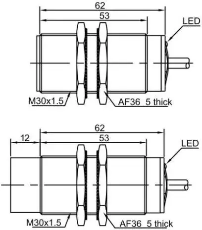 Индуктивные датчики расстояния LANBAO LR30XCF10LI4M