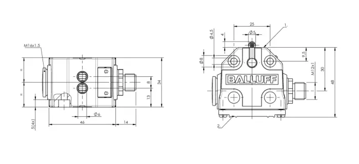 Блочные кулачковые выключатели Balluff BNS0520