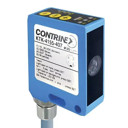 Датчики контрастных меток, датчики фотометки и контраста Contrinex KTK-4155-407
