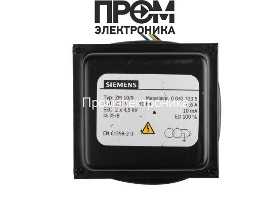 Трансформатор розжига Siemens ZM 10/9 00423335