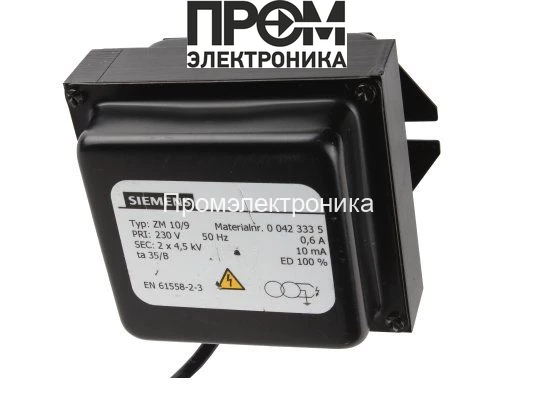 Трансформатор розжига Siemens ZM 10/9 00423335