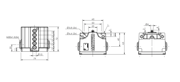 Блочные кулачковые выключатели Balluff BNS02AU