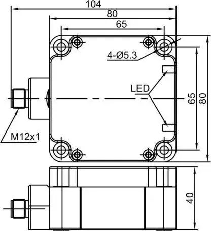 Индуктивные датчики LANBAO LE80XZSF50SBCY-E2