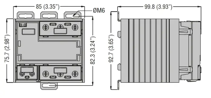 Однофазные твердотельные реле 380 В Lovato Electric HS3D5HV024E230