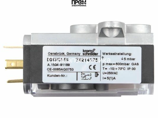 Реле давления Honeywell DG40/VC1-6W