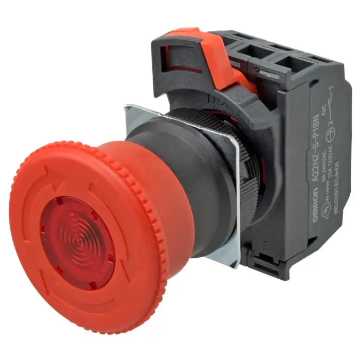 Выключатели аварийной остановки Omron A22NE-M-P002-C