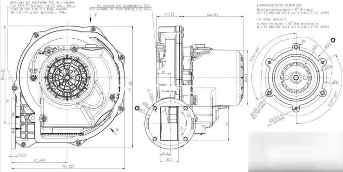 Вентилятор ebmpapst RG148/1200-3612-0, 59162