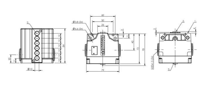 Блочные кулачковые выключатели Balluff BNS03J5