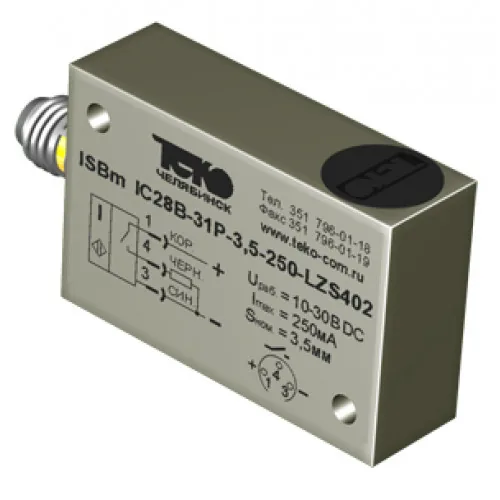 Индуктивные датчики ТЕКО ISBm IC28B-31P-3,5-250-LZS402