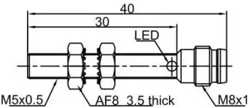 Индуктивные датчики LANBAO LR05AF08DPO-E1
