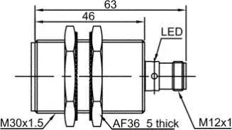 Индуктивные датчики LANBAO LR30XBF10DNCA-E2