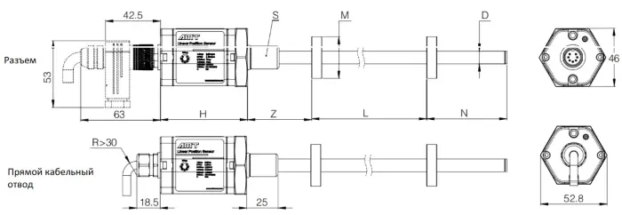 AMT Linear Position Sensor LPS2-KH10USN0400MHD71N1S1B30