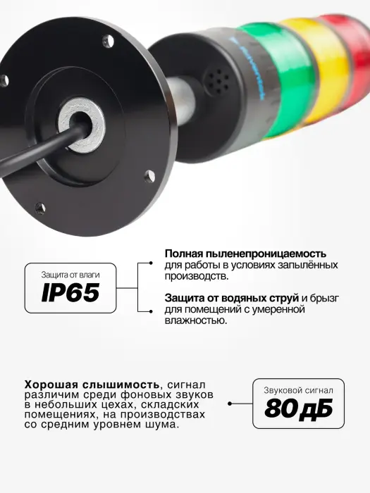 Светодиодные сигнальные колонны Raventek PVO2-324F-RYG