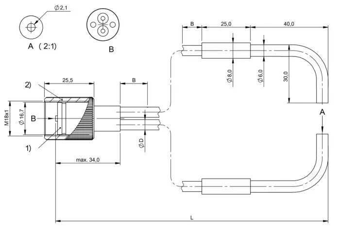Оптоволоконные кабели для датчиков Balluff BFO004L