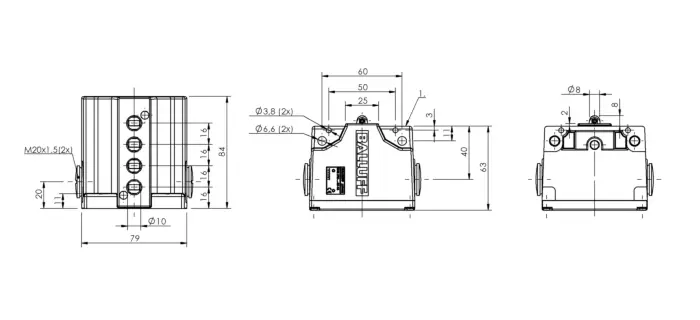 Блочные кулачковые выключатели Balluff BNS02AL
