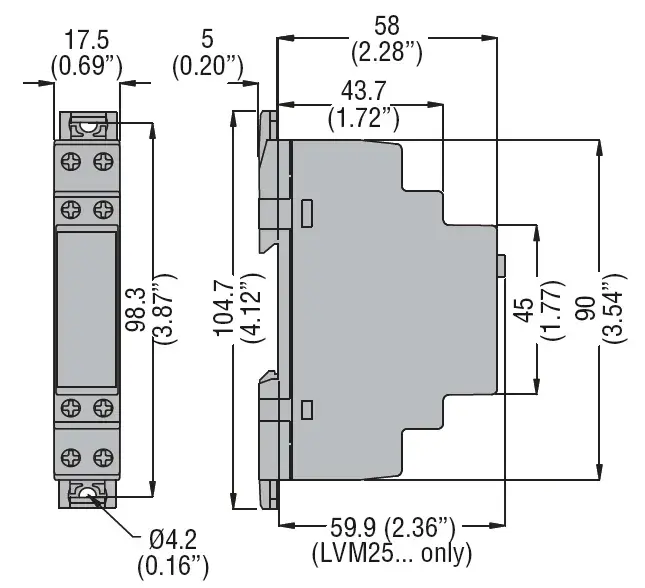 Реле контроля уровня жидкости Lovato Electric LVM25240