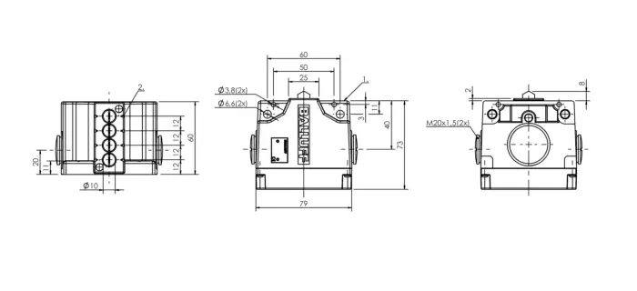 Блочные кулачковые выключатели Balluff BNS02L4