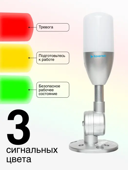 Светодиодные сигнальные колонны Raventek ROF-F24-RYG