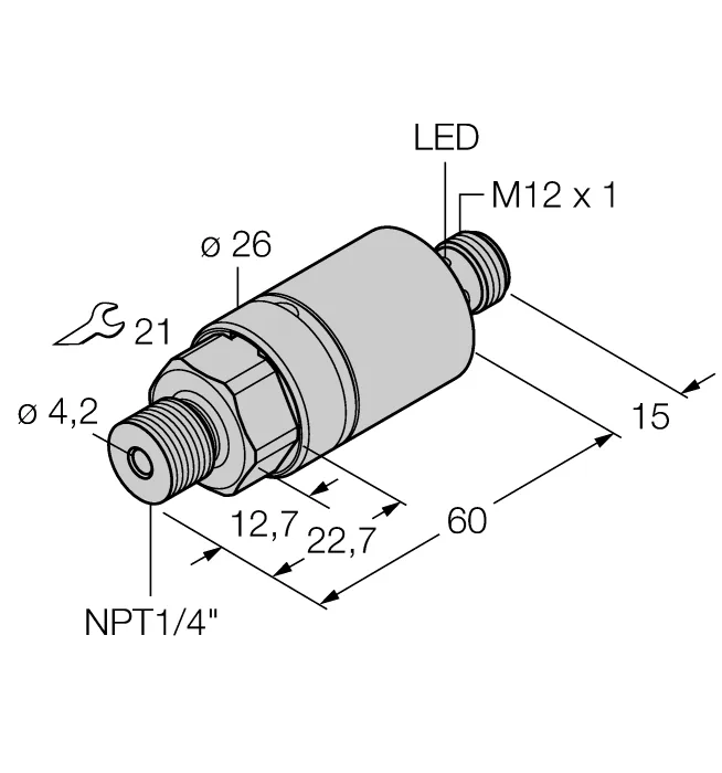 Датчики давления с релейным выходом TURCK PC400R-203-2UPN8X-H1141