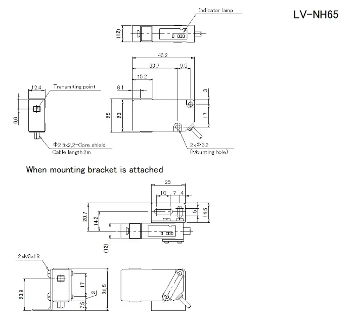 Лазерные датчики смещения KEYENCE LV-NH65