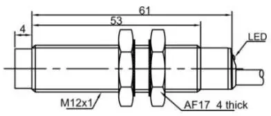 Индуктивные датчики расстояния LANBAO LR12XCN04LIM
